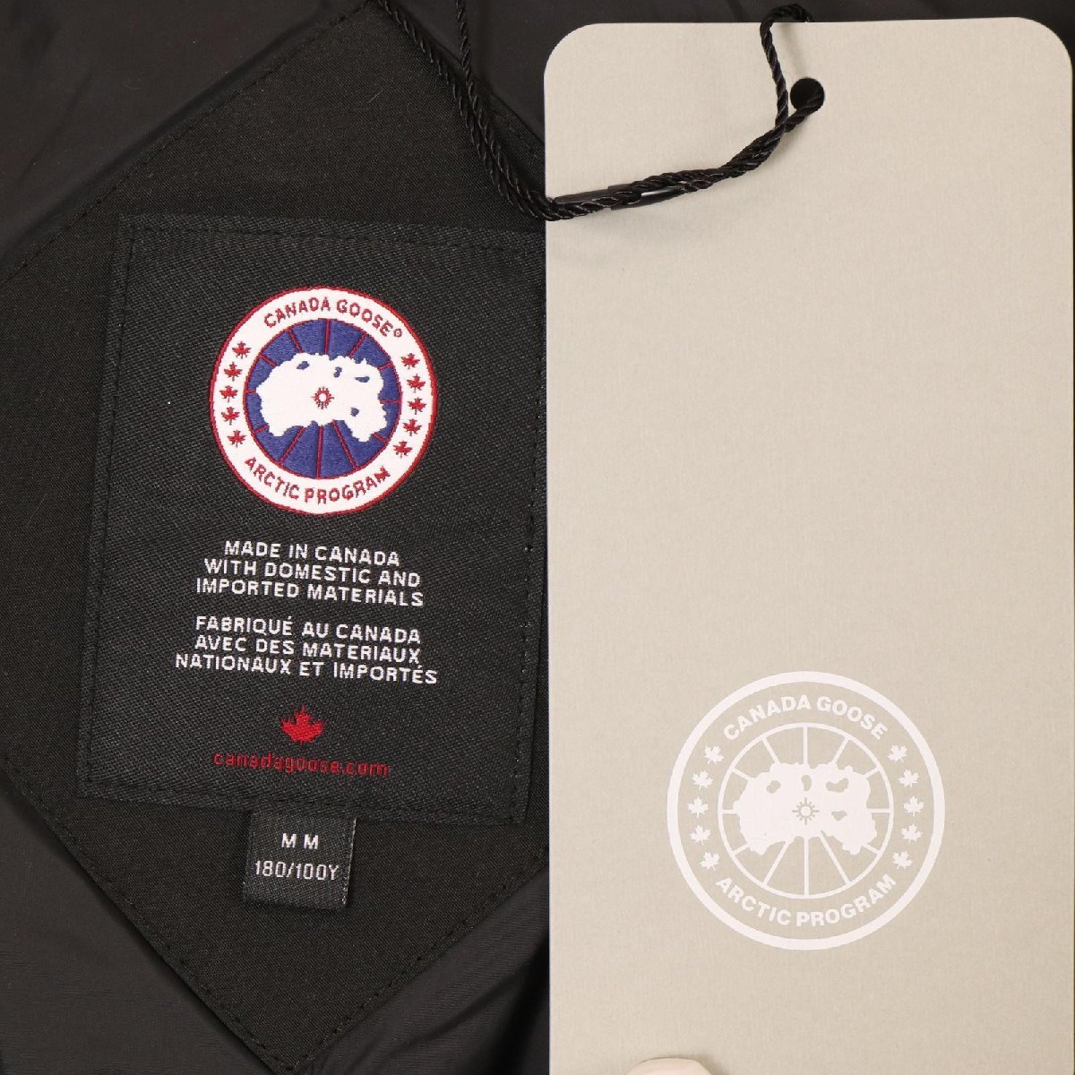 CANADA GOOSE カナダグース 3804M ブラック マクミランパーカー ダウンジャケット ブラック M コート ポリエステル メンズ 中古_画像8