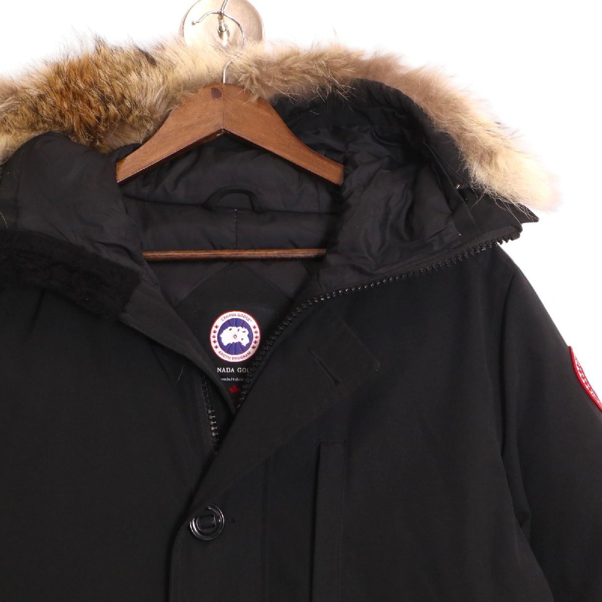 CANADA GOOSE カナダグース 3438JM ブラック ジャスパー ダウンジャケット ブラック M ジャケット ポリエステル メンズ 中古_画像3