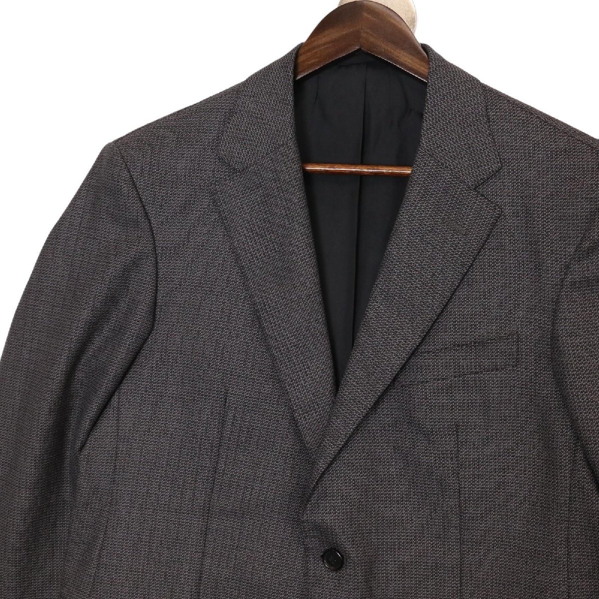 JIL SANDER ジルサンダー グレー 16年 シングル 2B スーツ グレー R48 スーツ ウール メンズ 中古_画像2