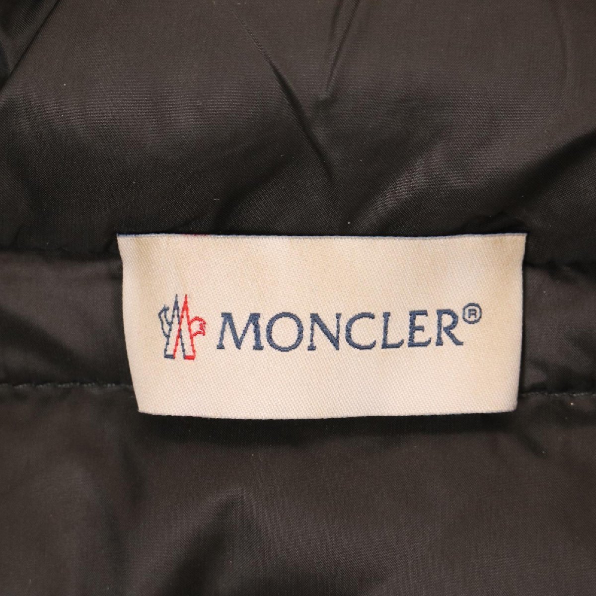 国内正規/ MONCLER モンクレール B20939453400 98124 TRICOT CARDIGAN ニット/ナイロン 切替 ダウンジャケット S グレー レディース_画像6