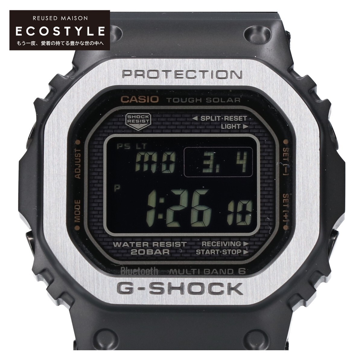 新品同様 G-SHOCK ジーショック GMW-B5000MB-1JF FULL METAL 5000 SERIES マルチバンド6 タフソーラー電波 腕時計 ブラックの画像1