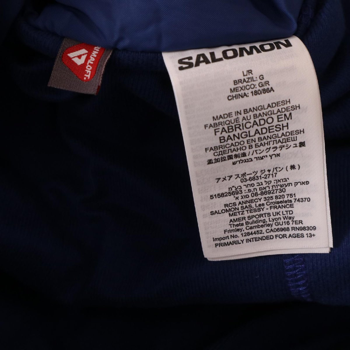 SALOMON サロモン 23AW C18459 ブルー×ブラック サスペンダーズ SALOMON サロモン 23AW C18459 ブルー×ブラック サスペンダーズ