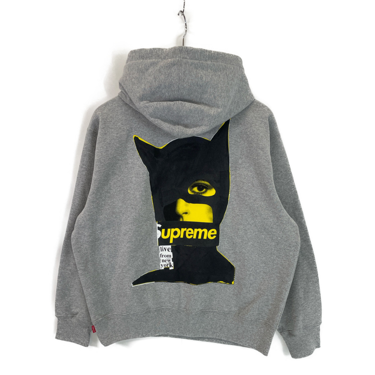 Supreme シュプリーム 23AW Heather Grey Catwoman Hooded Sweatshirt グレー S トップス コットン メンズ 中古_画像3