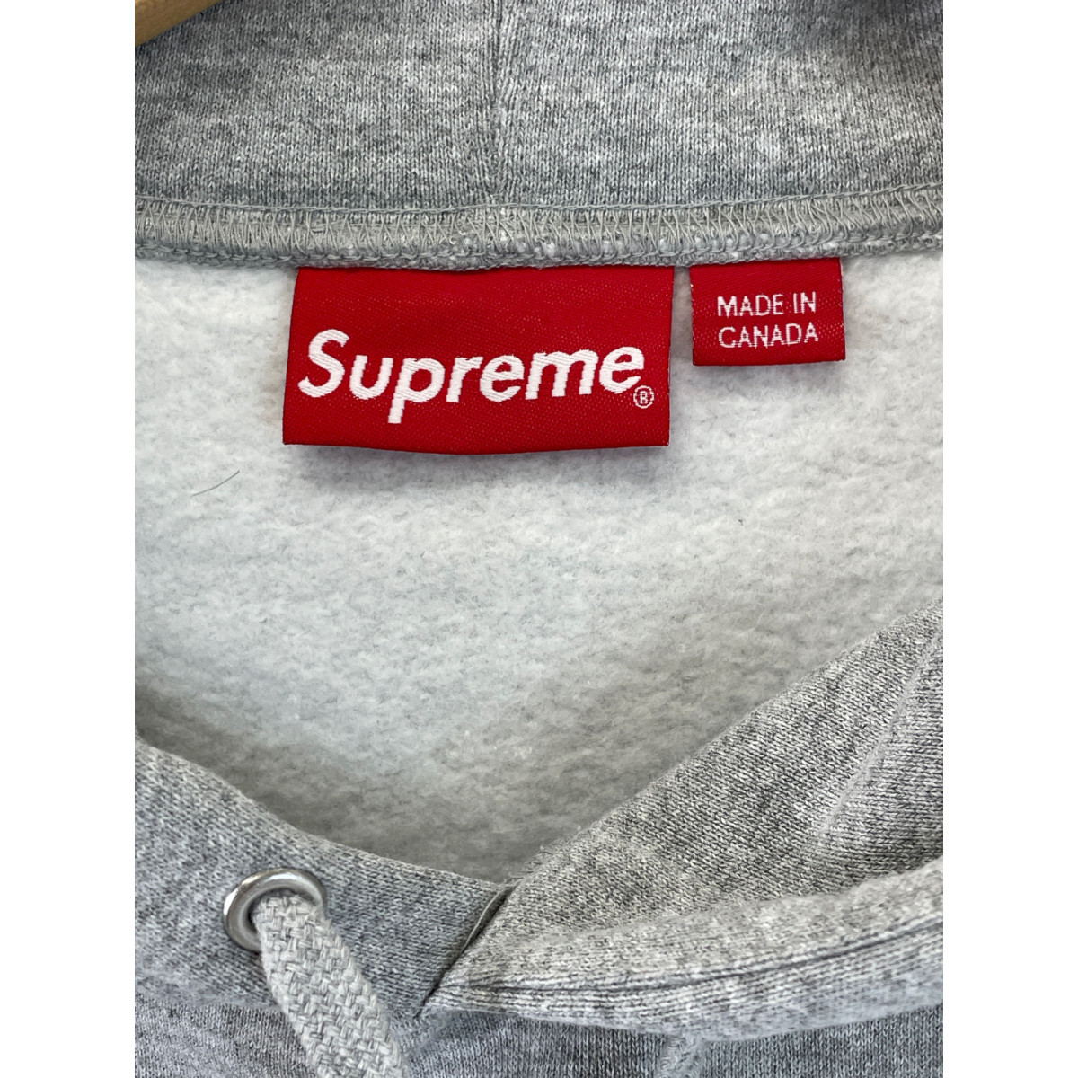 Supreme シュプリーム 23AW Heather Grey Catwoman Hooded Sweatshirt グレー S トップス コットン メンズ 中古_画像4