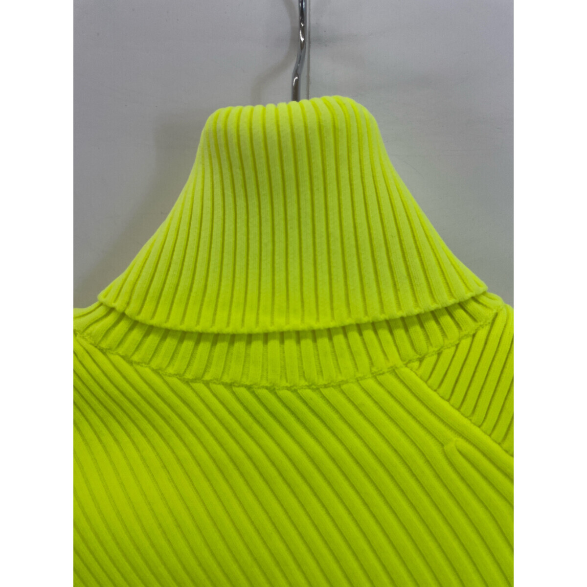 BALENCIAGA Balenciaga yellow 436556ta-toru neck knitted One-piece yellow 36 One-piece nylon lady's used 