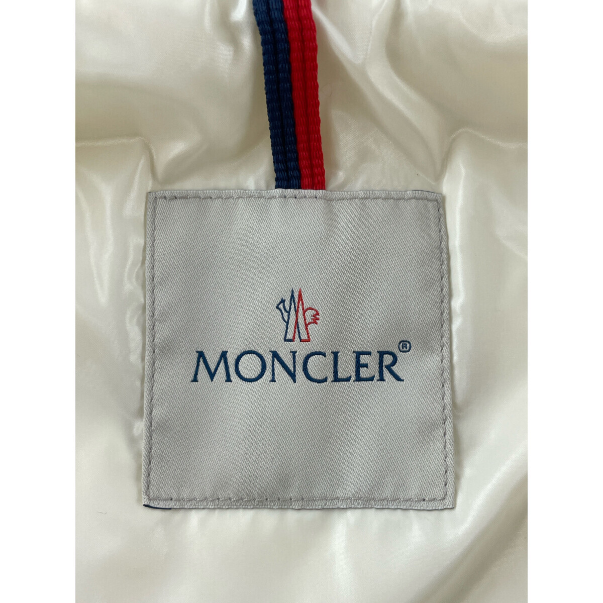 MONCLER モンクレール 14年 ホワイト GHANYガーニー ダウンベスト ホワイト ベスト ナイロン レディース 中古_画像5