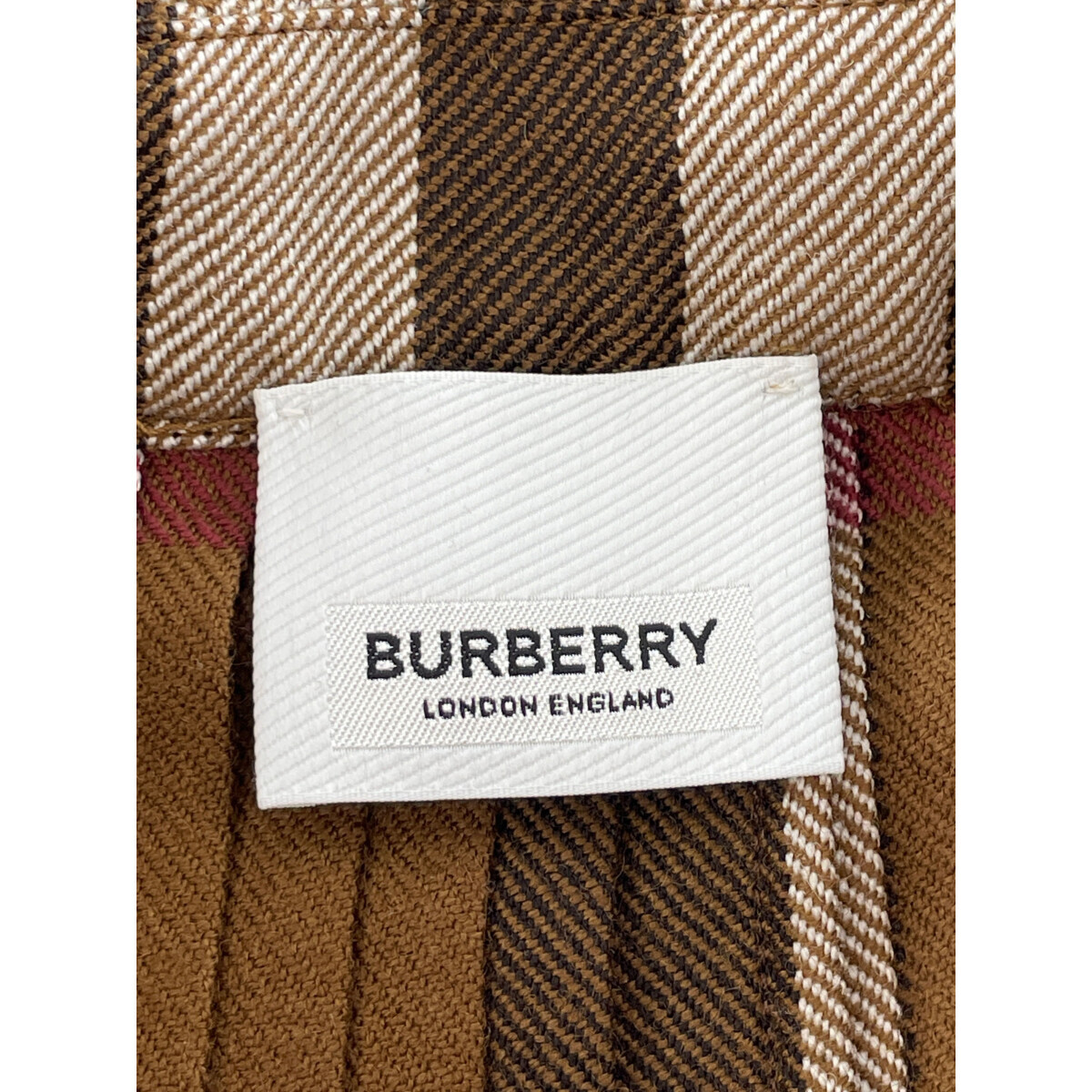 BURBERRY バーバリー 8062856 フリンジラップベルトスカート Belted Frayed Checked Wool Skirt スカート 34 ブラウン レディース_画像4