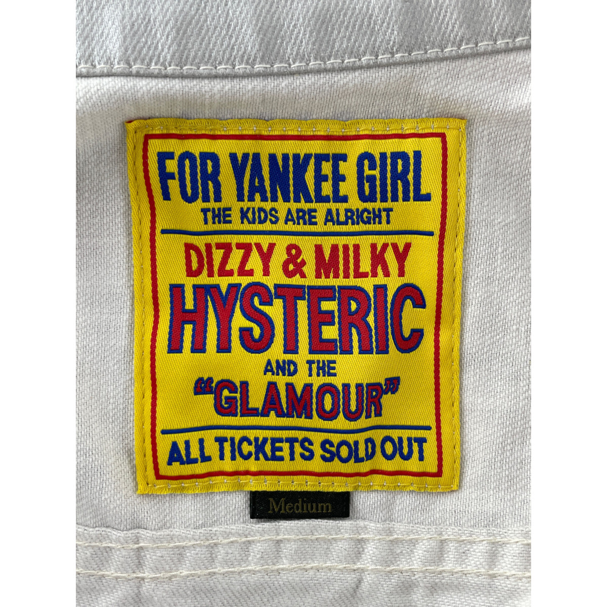 HYSTERIC GLAMOUR ヒステリックグラマー 23AW 01233AB05 VIXEN GIRL シルバーデニムジャケット M レディース_画像5