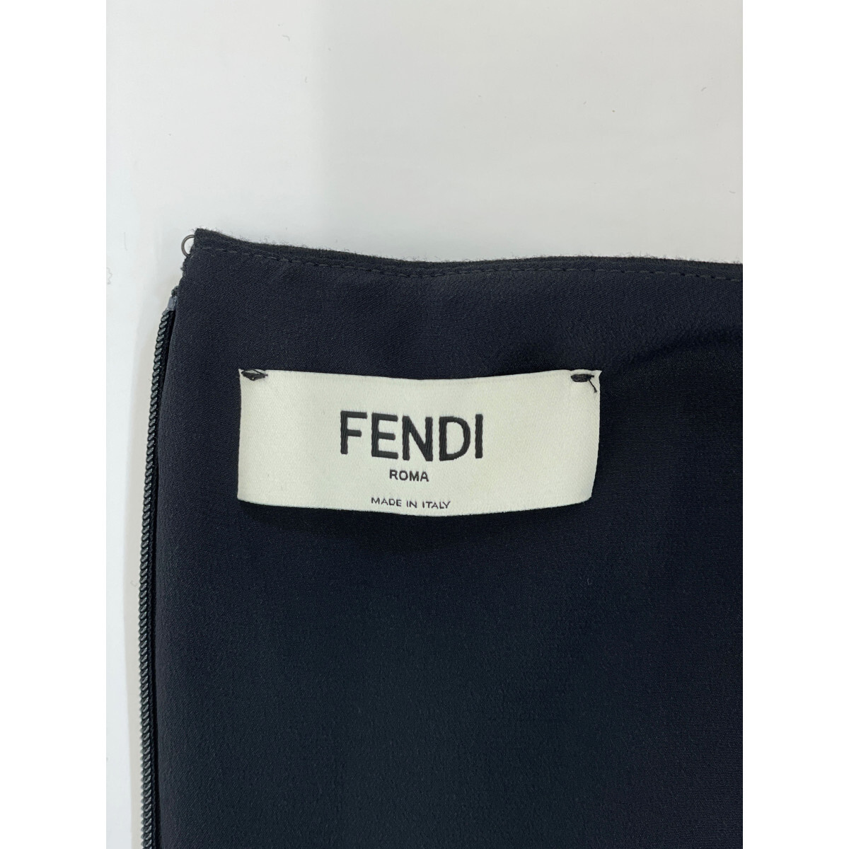 美品/国内正規/21年製 FENDI フェンディ FDB707 AIDE クルーズ ベルト付 ドレス/ ワンピース 38 ブラック レディース_画像5