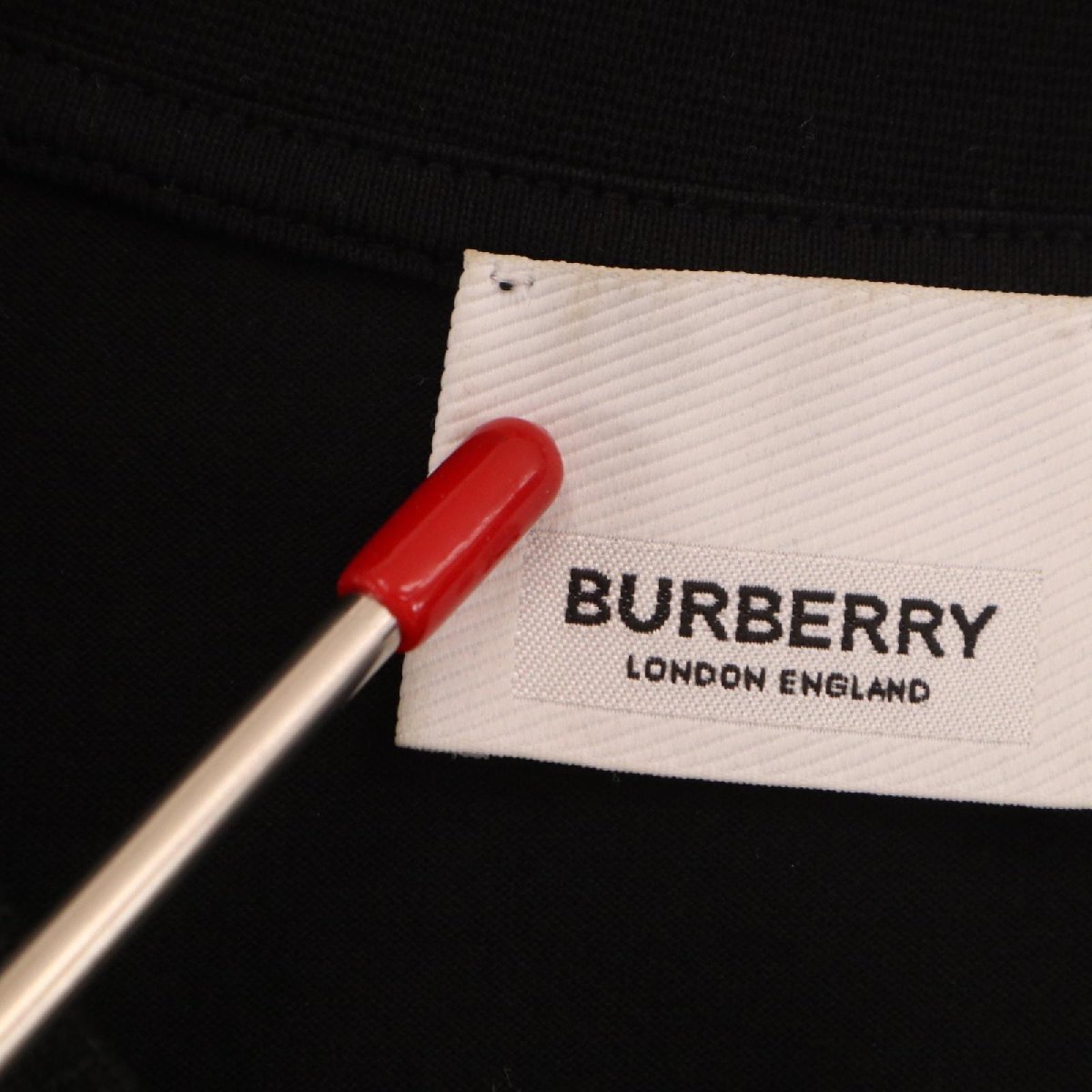 BURBERRY バーバリー 8009974 黒 アーカイブキャンペーンプリントTシャツ ブラック XS トップス コットン メンズ 中古_画像10