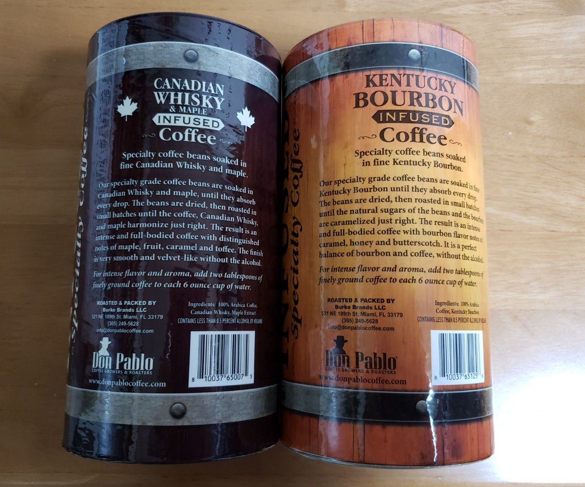 コストコ、ドン パブロ ウイスキー インフューズド コーヒー 227g×2種 (豆) Don Pablo Whiskey 