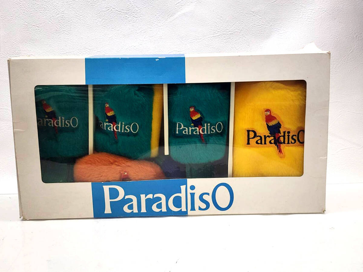 R60320　未使用　Paradiso パラディーゾ　ブリヂストン　ヘッドカバー　ドライバー・アイアン・フェアウェイウッド・パター　5点セット_画像1