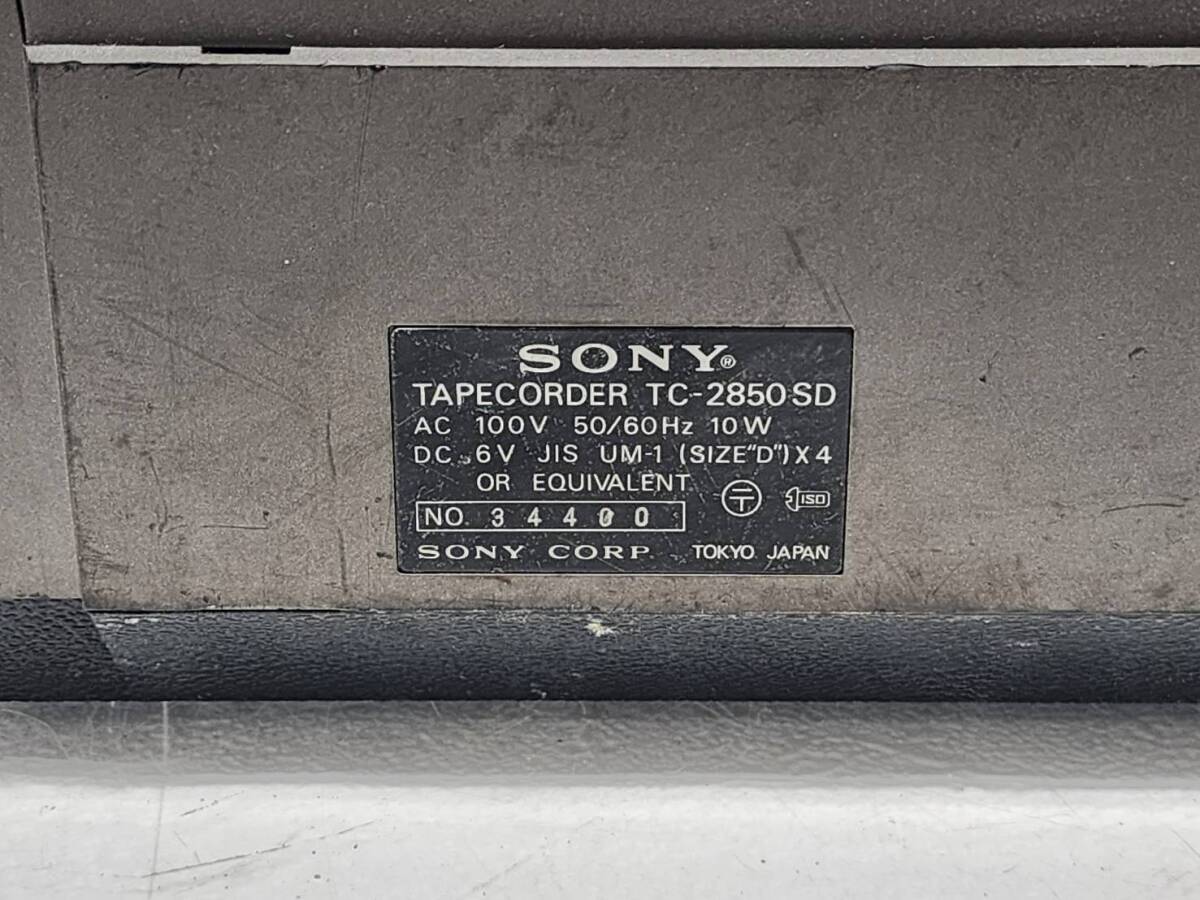 R60322 SONY ソニー ステレオカセットコーダー TC-2850SD カセットデッキの画像6