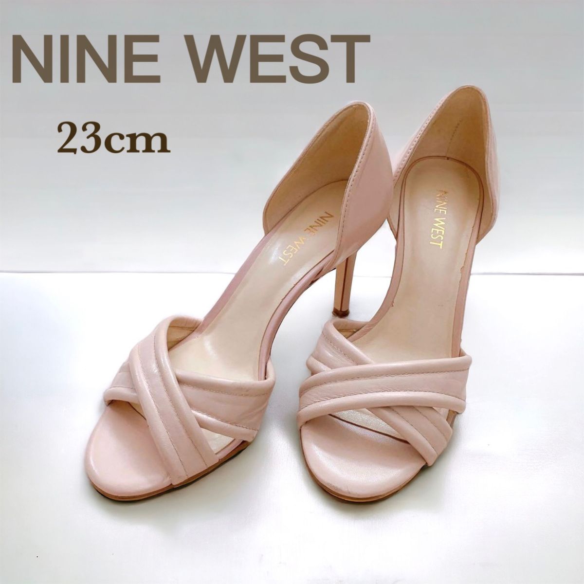 NINEWEST ナインウェスト　オープントゥ パンプス ピンク　23cm 春　夏　レディース