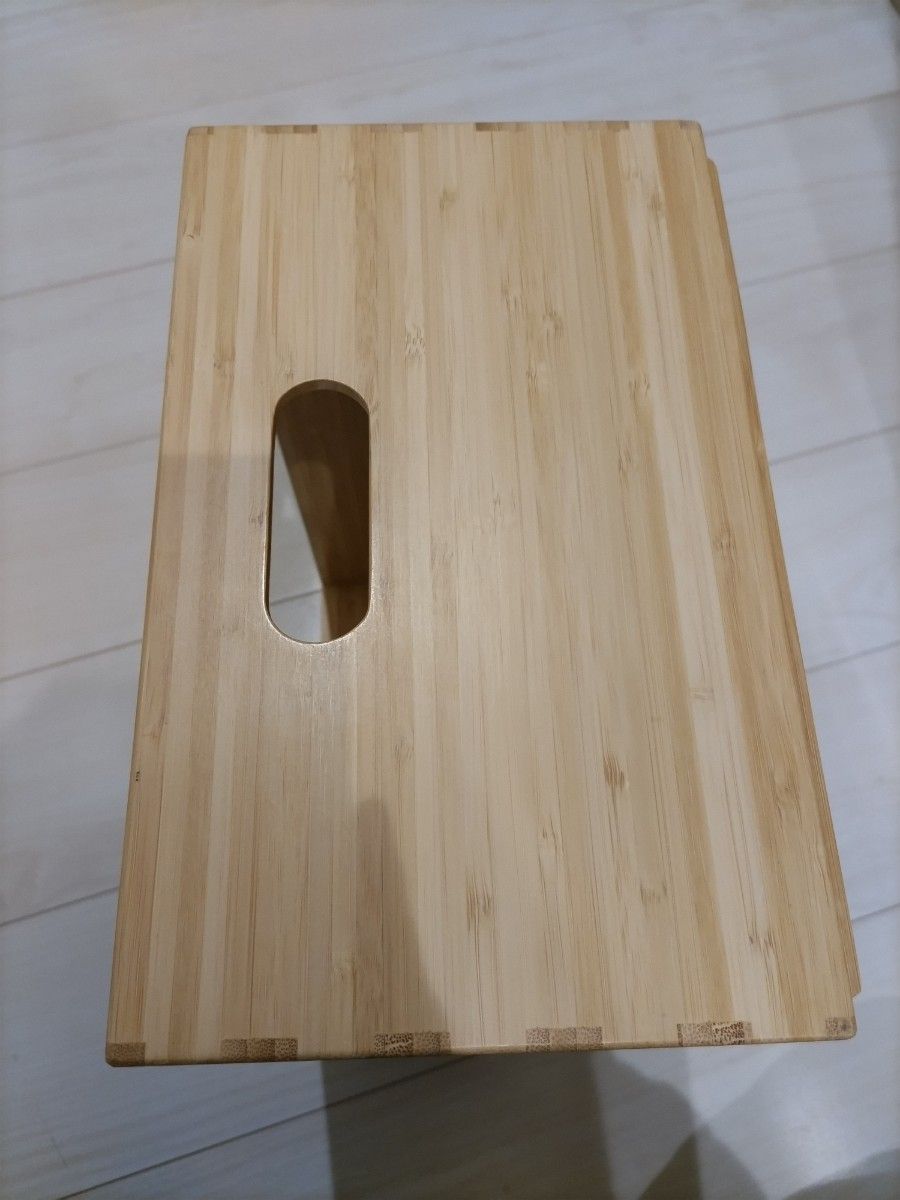 無印良品　MUJI  重なる 竹材 中　長方形ハーフ　ボックス　