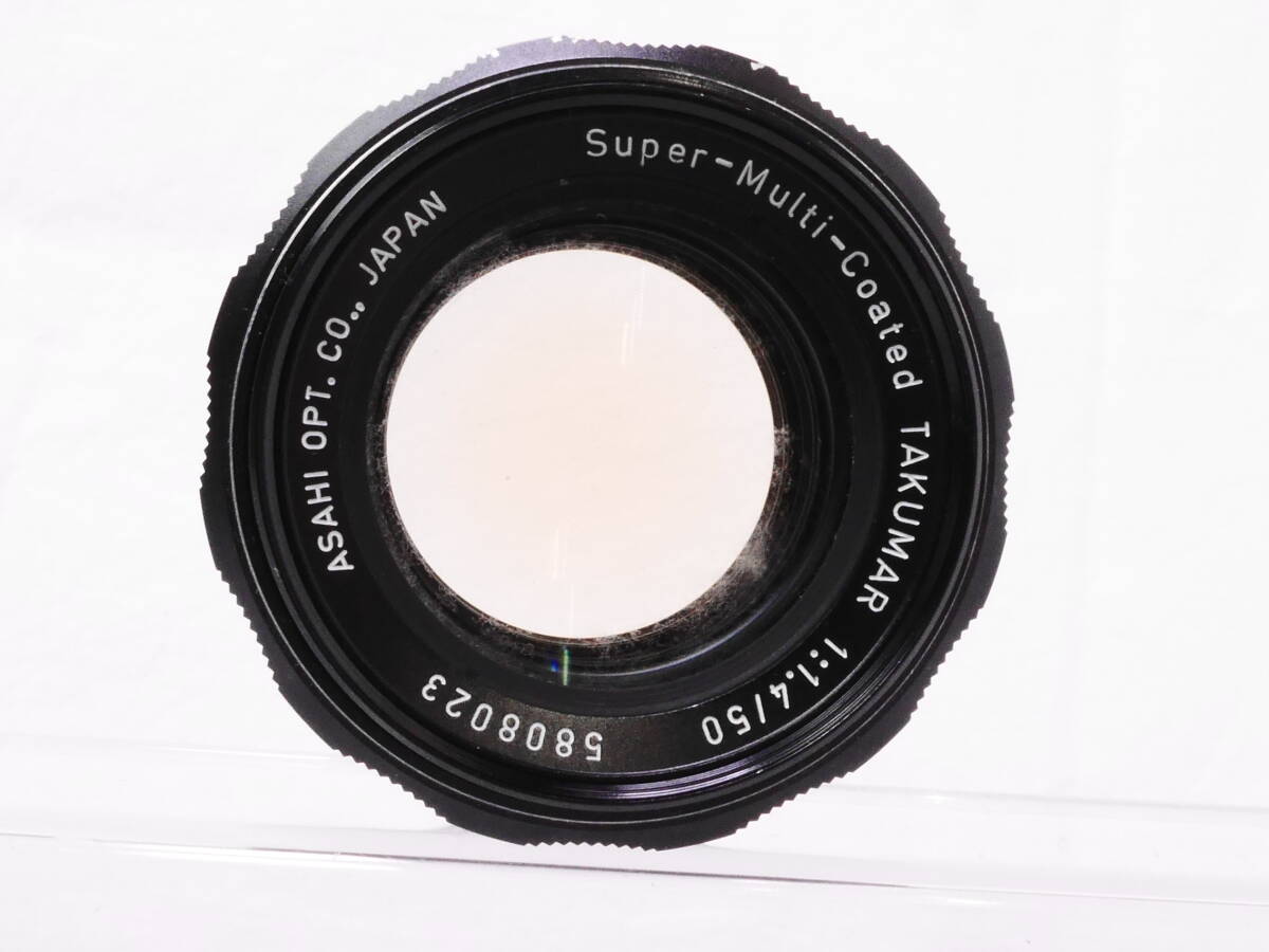 ASAHI PENTAX Super-Multi-Coated TAKUMAR 50mm f1.4 カメラレンズ_画像2
