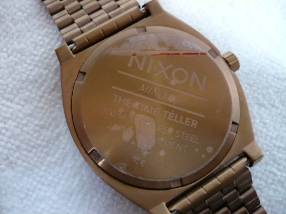  не использовался! Nixon Time Teller TIME TELLER COPPER / SERAPE *2024 год 3 месяц 17 день, батарейка замена делает.