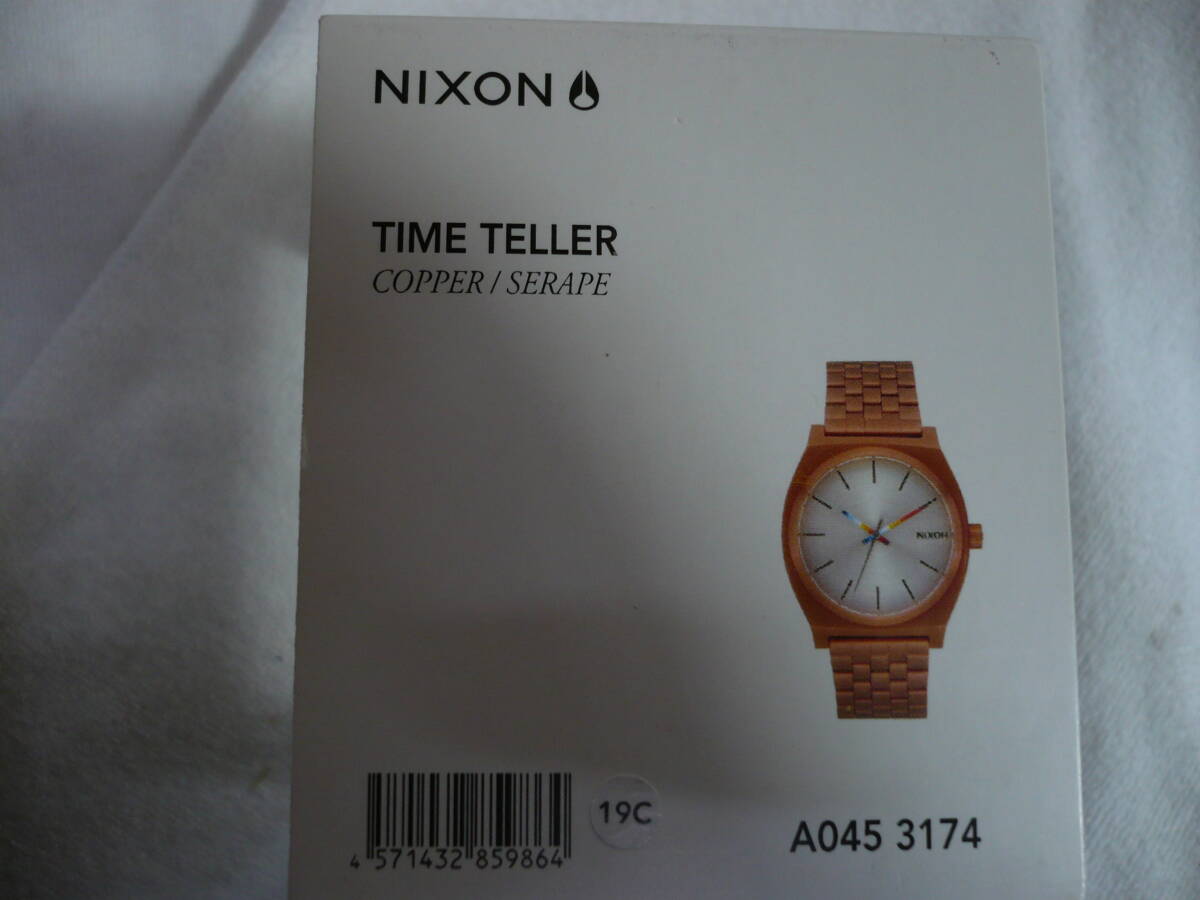未使用！ニクソン タイムテラー TIME TELLER COPPER / SERAPE ※2024年3月17日、電池交換しています。