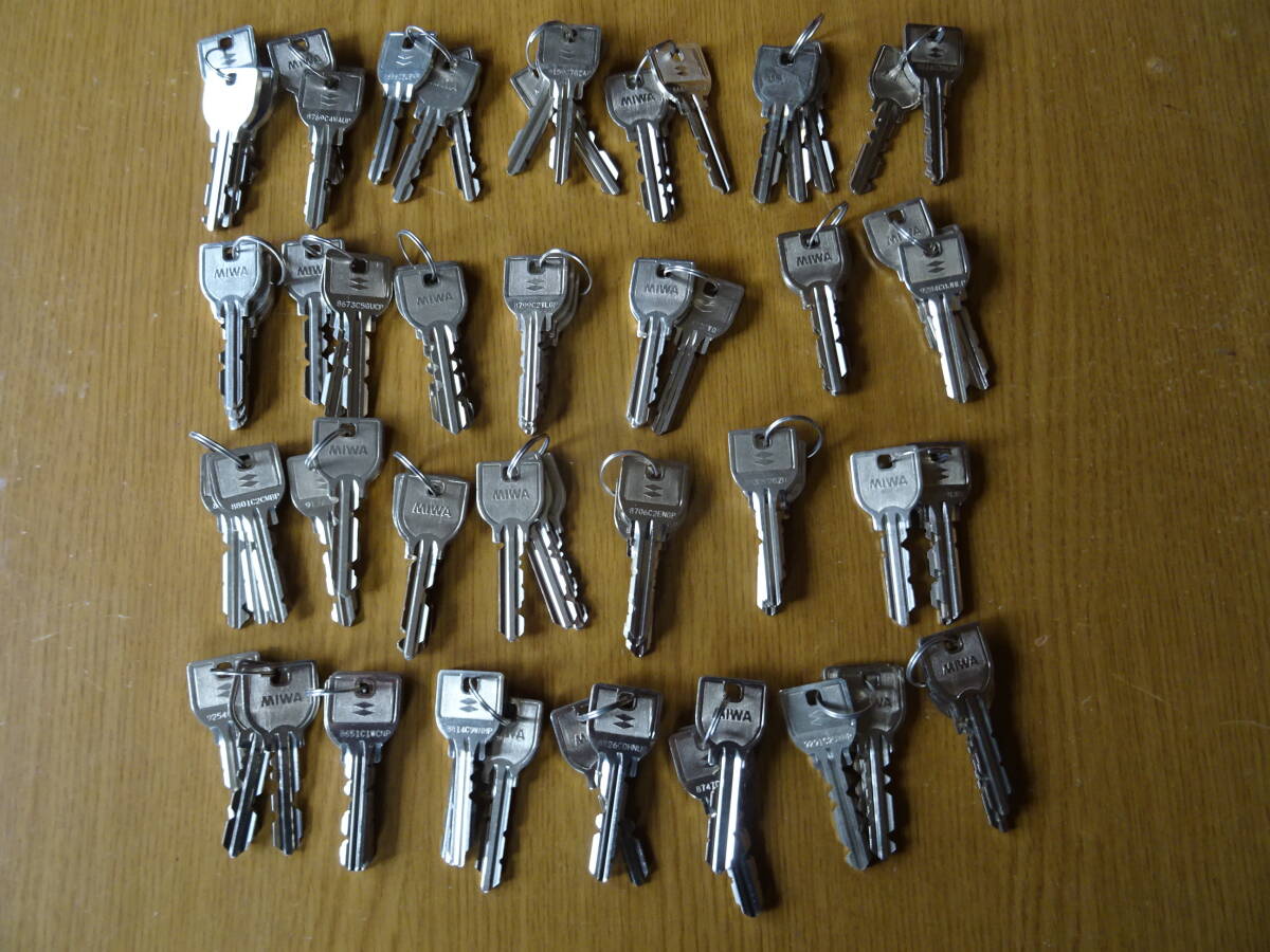 MIWAのキー　３本×２８セット　未使用　　　送料：一律１９８円_画像1