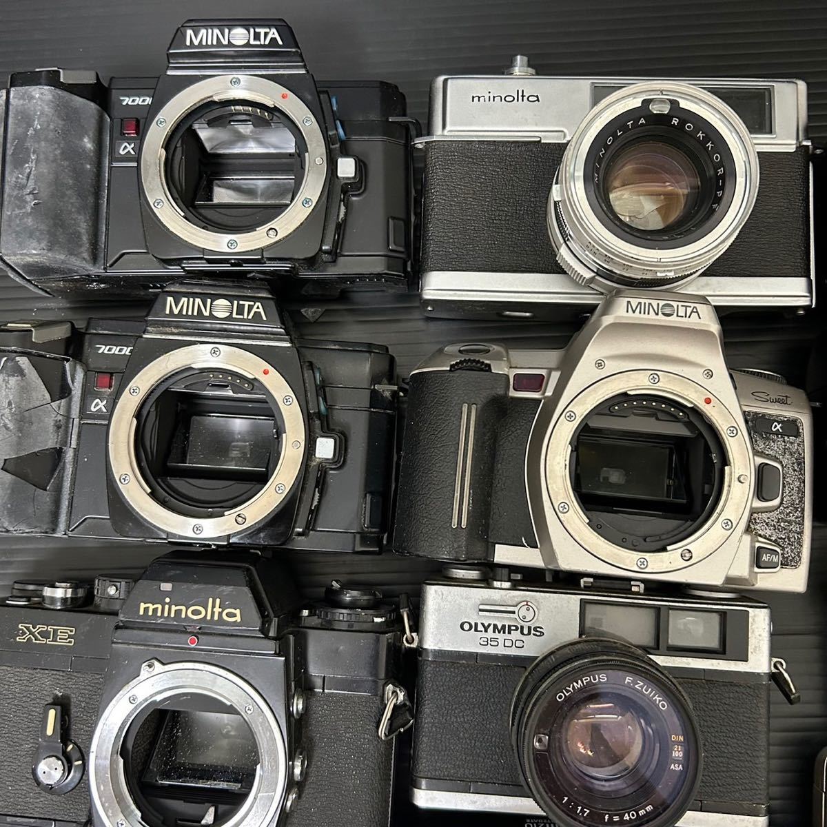 フィルムカメラ コンパクトフィルムカメラまとめ MINOLTA OLYMPUS XE α7000 PEN OZ μ 35DC など（動作未確認 中古品）_画像2