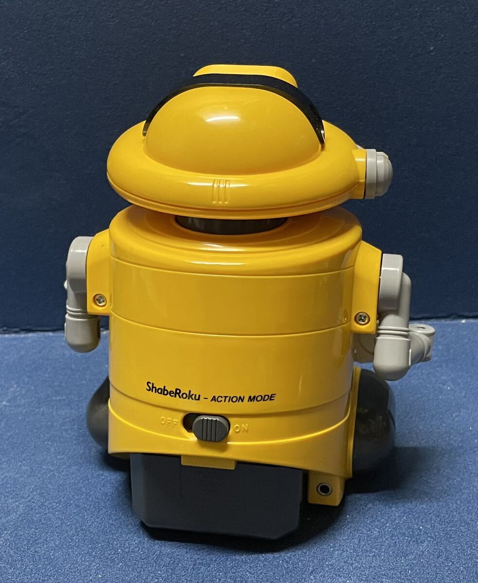 当時物 レア トミー おしゃべり ラジオロボ しゃべろく イエロー ロボット TOMY SHABEROKU IC RADIO ROBOT 昭和レトロ オムニボット 黄色の画像5