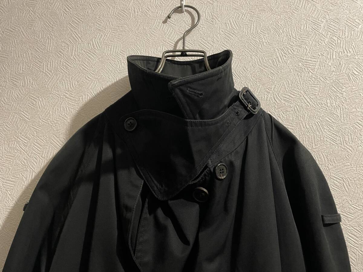 ◯ KRIS VAN ASSCHE パデット ベルト トレンチ コート / クリスヴァンアッシュ ロング ブラック 黒 44 Mens #Sirchive