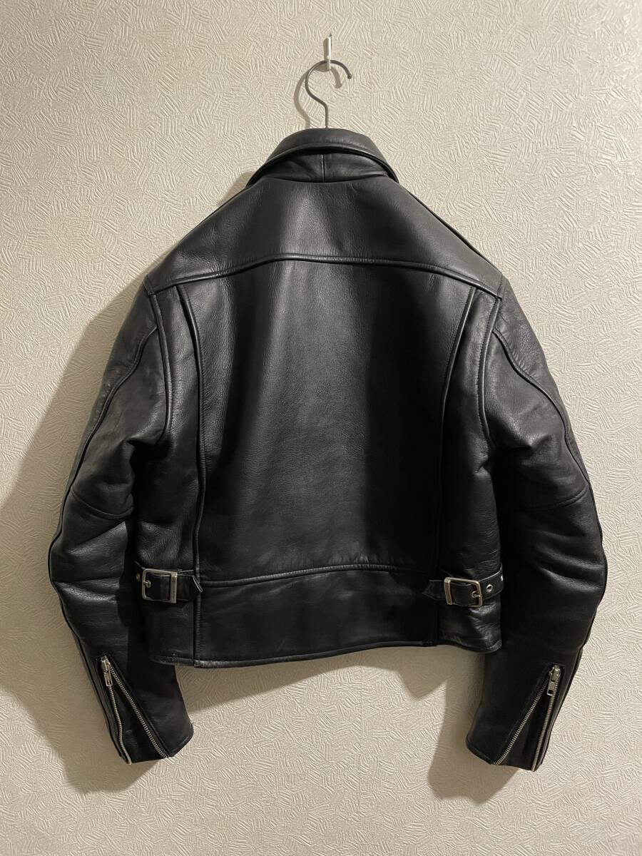 ◯ Vintage HARLEY DAVIDSON シングル ライダース ジャケット / ハーレー ダビッドソン ワンスター レザー トラッカー XS Mens #Sirchive_画像3