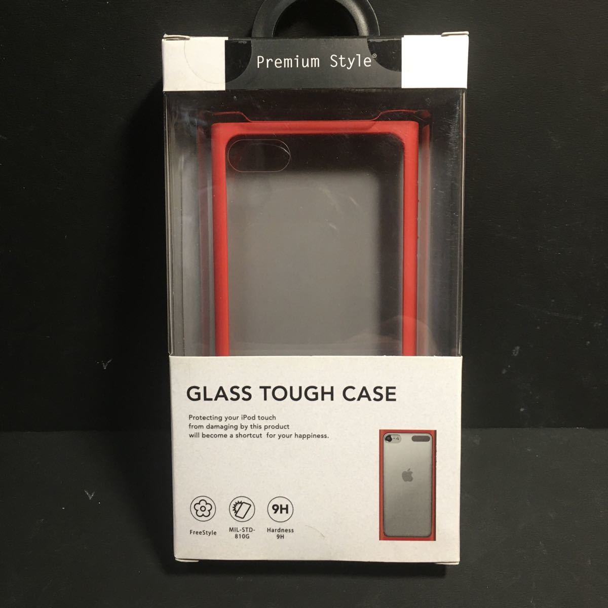  новый товар * включая доставку PGA iPod touch ( no. 7/6/5 поколение ) для стекло жесткий кейс PG-IT7GT03RD красный армия для стандарт прозрачный жесткий кейс обычная цена =2398 иен 
