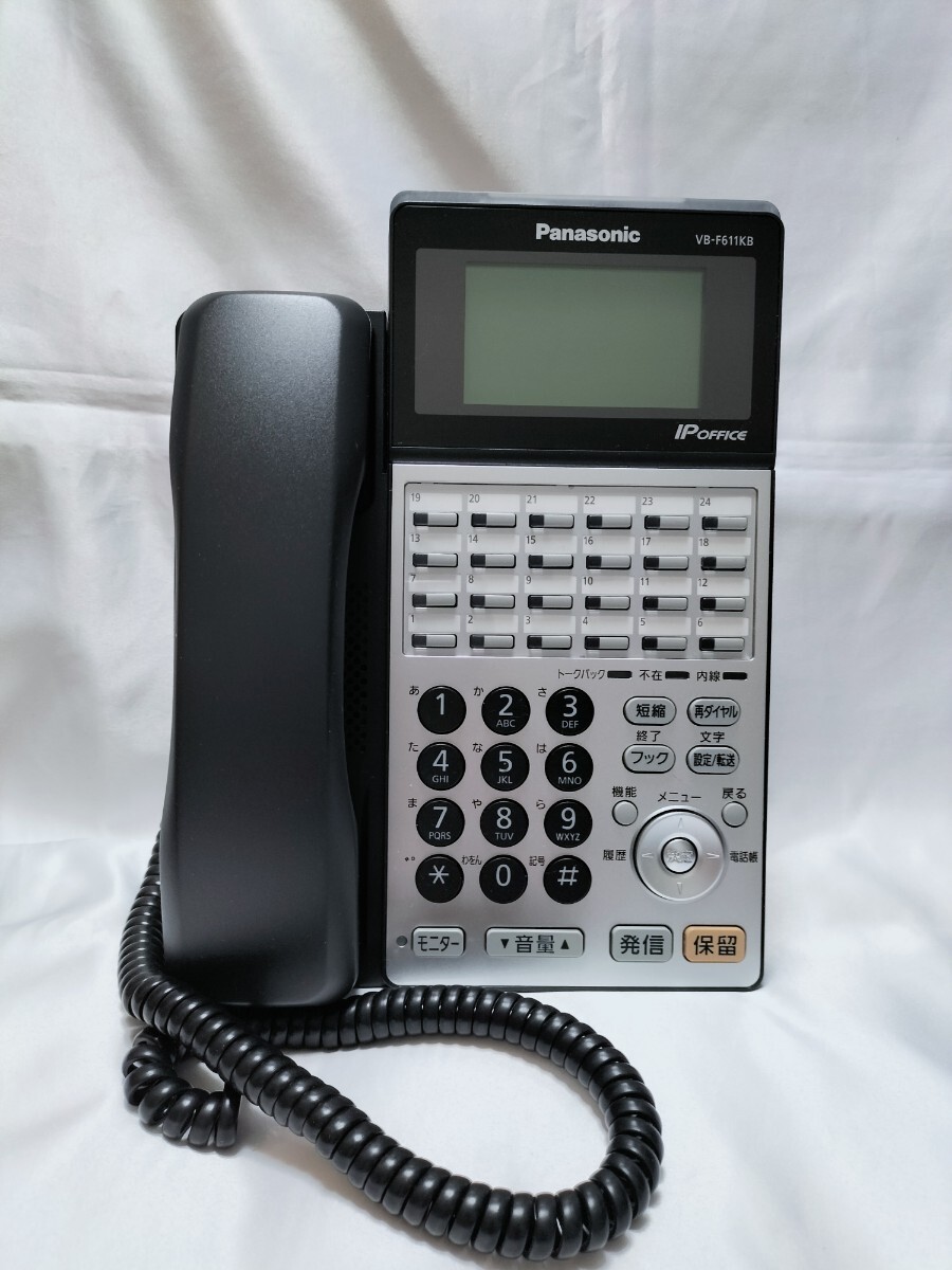 Panasonic Panasonic 24 button Chinese character display telephone machine VB-F611KB-K No.746