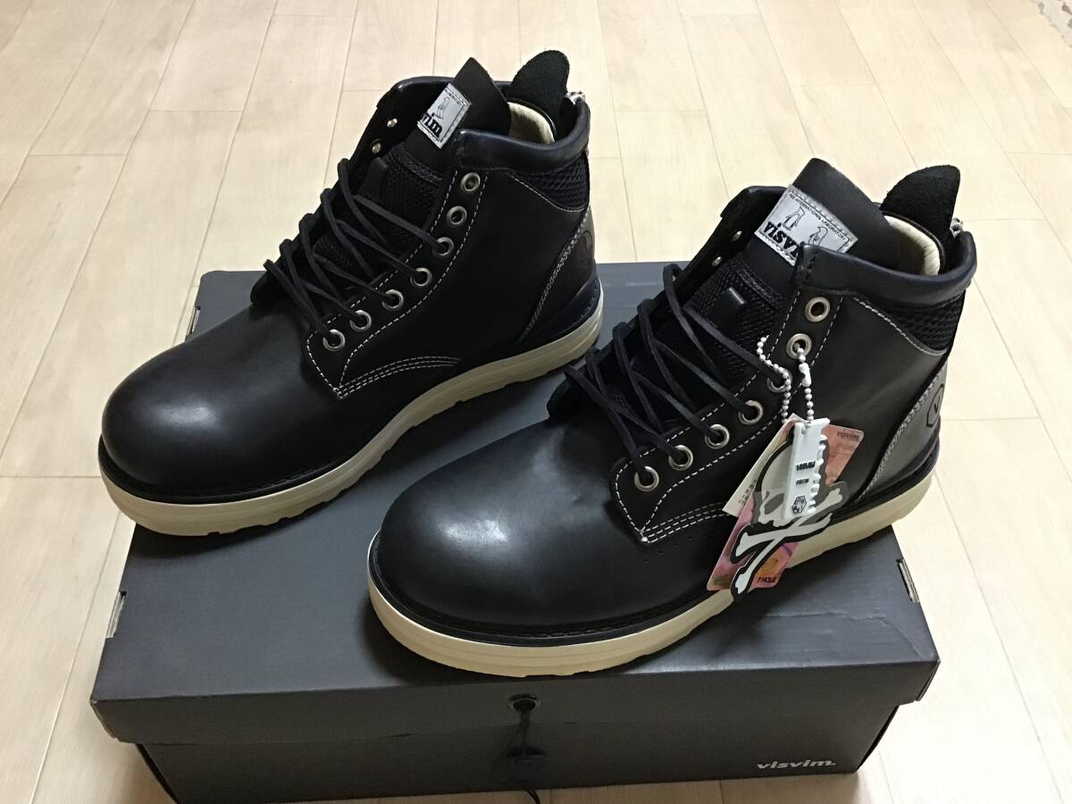 未使用 ヴィズヴィムvisvimマスターマインドmastermind レザーblackブラックus8_画像1