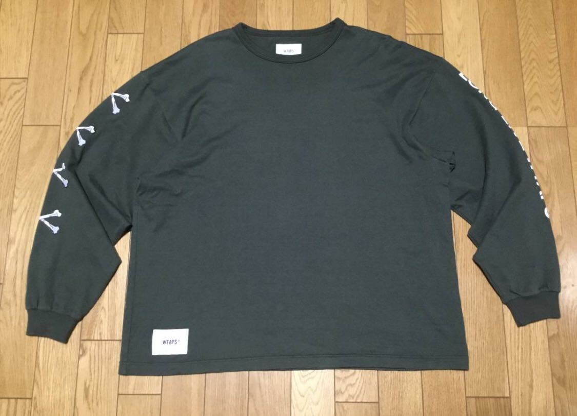 WTAPS 2022 AW LXLXW LS COTTON サイズM OLIVE DRAB DESIGN BLANK INSECT ミリタリ ダブルタップス_画像5