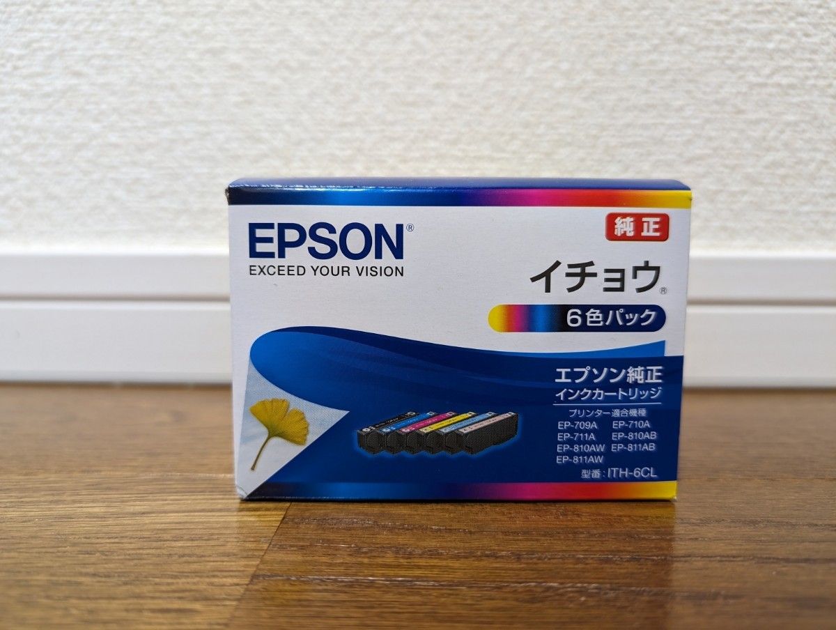 ITH-6CL　エプソン　イチョウ　純正　インクカートリッジ　EPSON　EP-709A、EP-710A、EP-711Aなどに！
