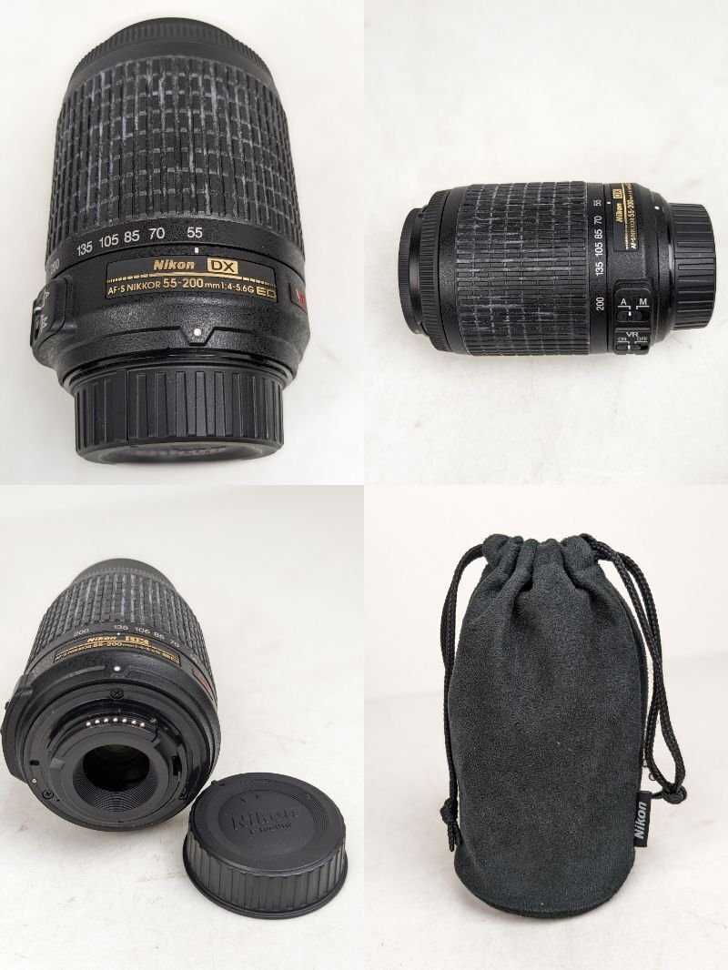 【動作確認済】 ニコン Nikon D3200 AF-S DX 18-55mm 55-200mm カメラ レンズセット / 100 (KSAW014732)_画像8