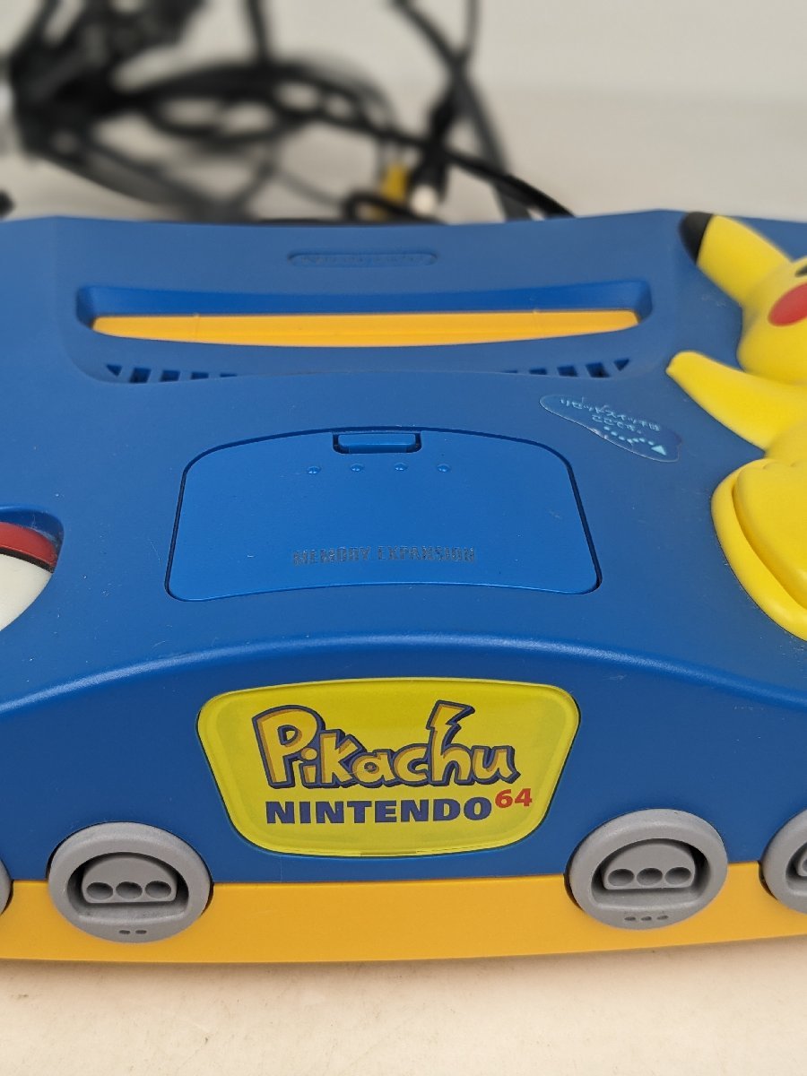 【動作確認済】 Nintendo 任天堂 Nintendo64 NUS-101 Pikachu ピカチュウ ゲーム機 本体 レトロ / 80 (SG014435D)の画像4
