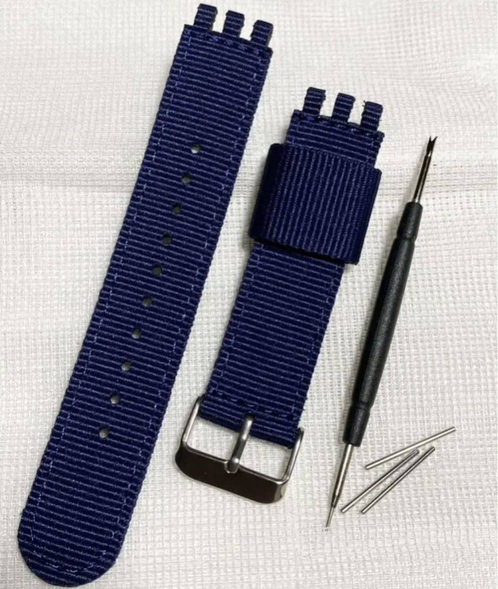 [19mm] новый товар!SWATCH Swatch для нейлон частота темно-синий 