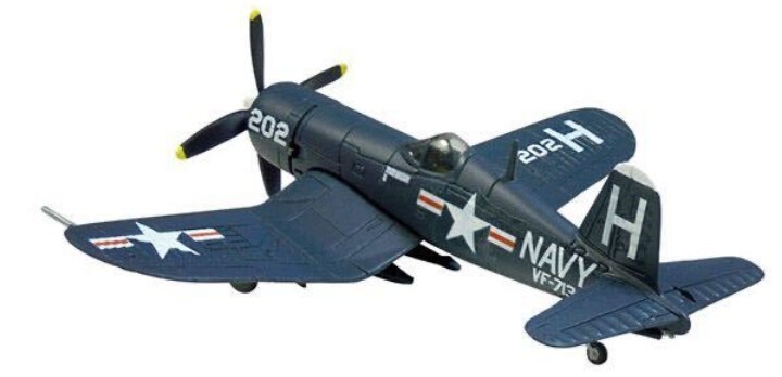 エフトイズ ウイングキットコレクション6 1/144 F4U-4 コルセア 3B 第713戦闘飛行隊 202号機 アメリカ海軍 戦後のレシプロ機 F-toys_画像1