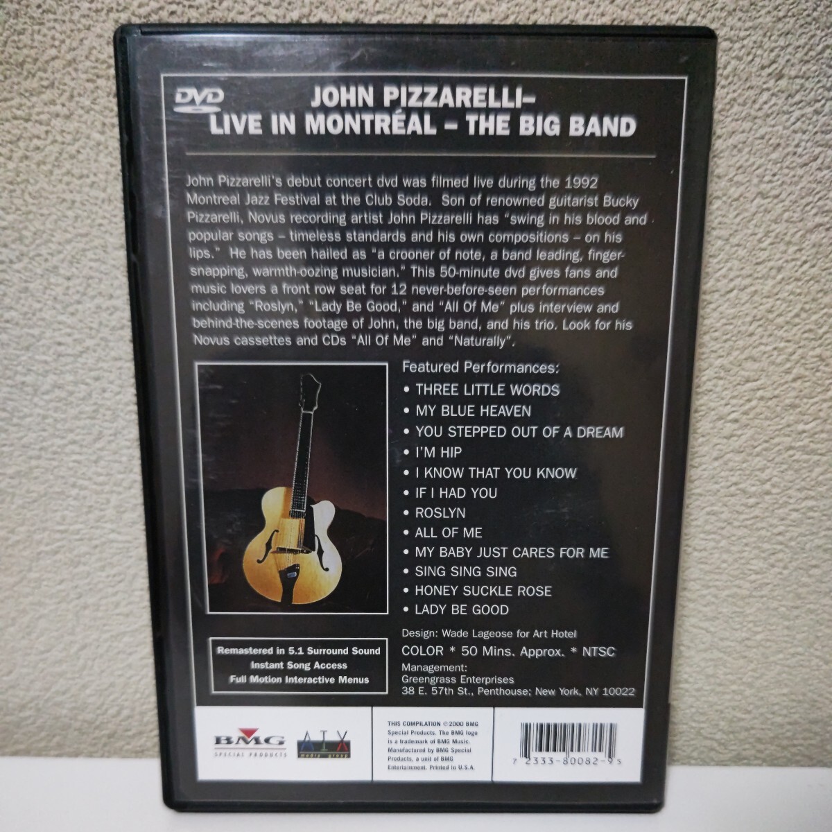 JOHN PIZZARELLI/Live in Montreal - The Big Band 輸入盤DVD ジョン・ピザレリの画像2