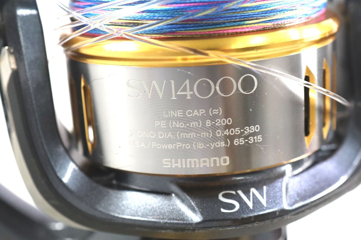 SHIMANO シマノ TWIN POWER 15ツインパワー SW14000XG スピニングリール 釣り具 釣具 青物 海釣り_画像3