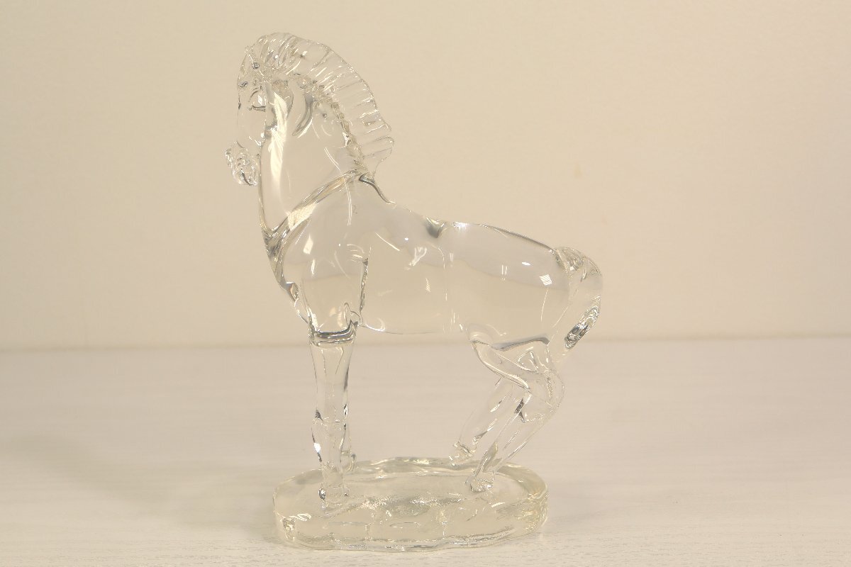 馬 ウマ 置物 オブジェ 飾物 クリスタルガラス 午 ガラス 置き物 動物_画像2