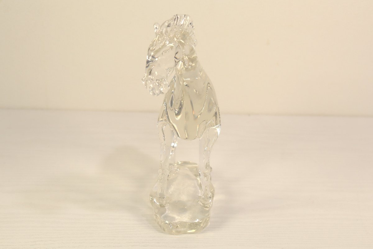馬 ウマ 置物 オブジェ 飾物 クリスタルガラス 午 ガラス 置き物 動物の画像3