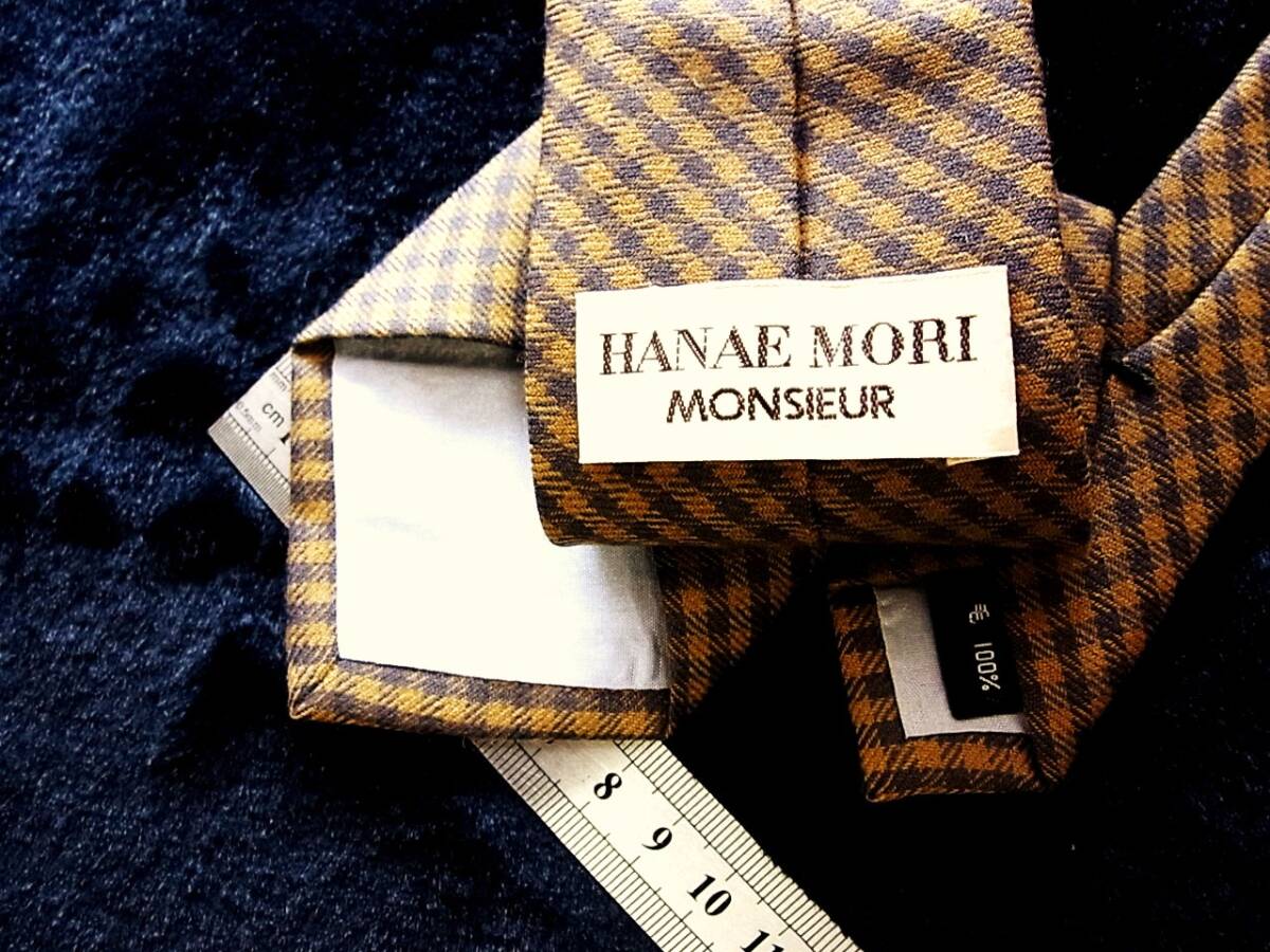 ★*:.*:【美品】WL0902☆【ウール100％】ハナエ モリ【HANAE MORI MONSIEUR】ネクタイ_画像2