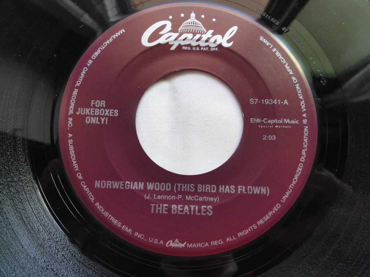 THE BEATLES/NORWEGIAN WOOD・IF I NEEDED SOMEONE　US盤　JUKEBOXES ONLY！_画像5