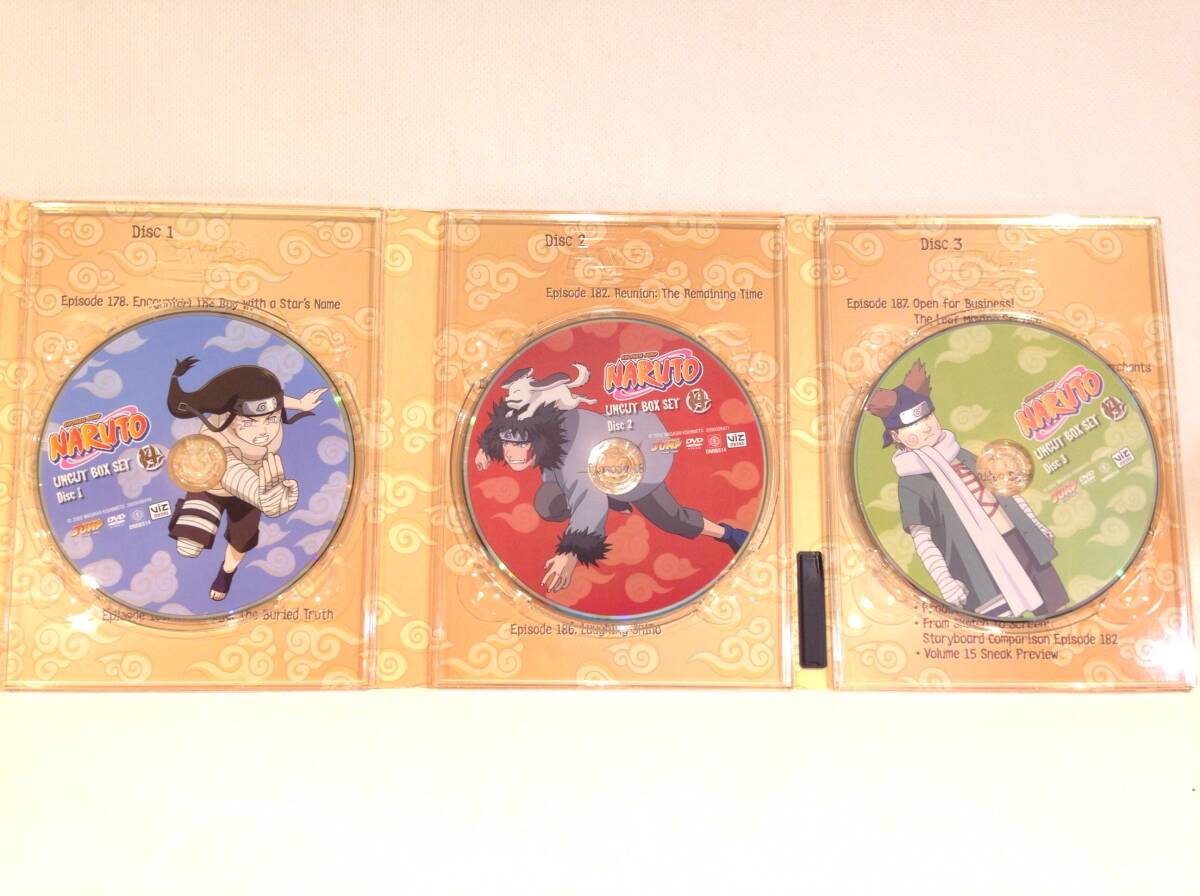 ◆409◆輸入盤 / NARUTO UNCUT BOX SET 14 / DVD3枚組 / ナルト アニメ 少年ジャンプ 日本語/英語の画像5