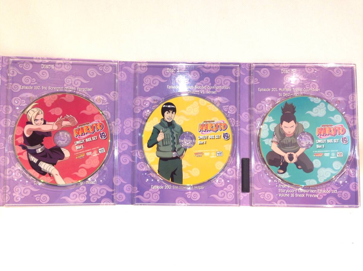 ◆410◆輸入盤 / NARUTO UNCUT BOX SET 15 / DVD3枚組 / ナルト アニメ 少年ジャンプ 日本語/英語_画像5