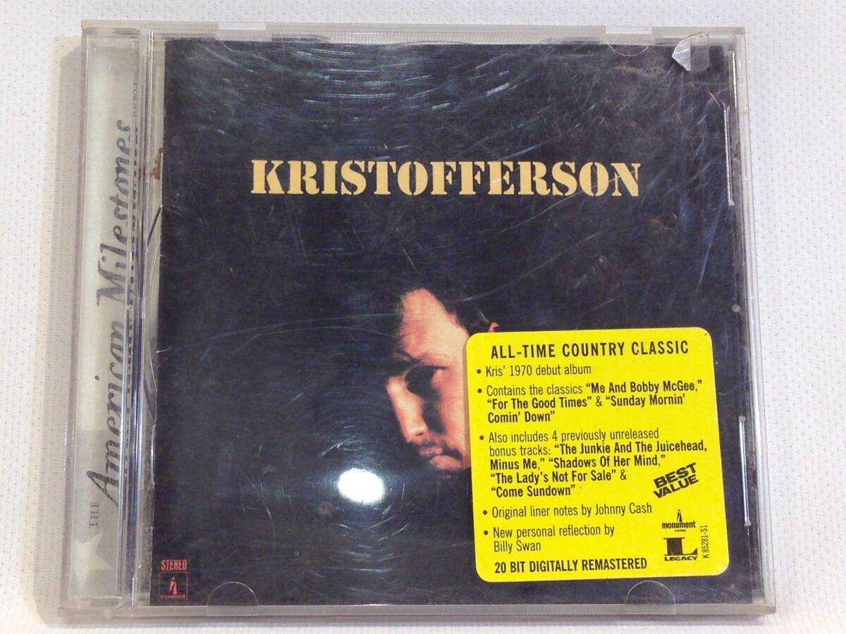 ◆449◆送料無料◆クリス・クリストファーソン / KRIS KRISTOFFERSON / 1970年 デビューアルバム / CD 洋楽_画像1