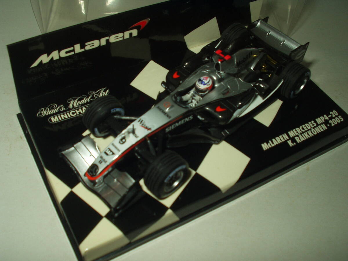 PMA McLaren Mercedes MP4-20 #9 2005 WEST K.Raikkonen / ミニチャンプス 2005 マクラーレン メルセデス MP4-20 ( 1:43 ) ウエスト_画像5