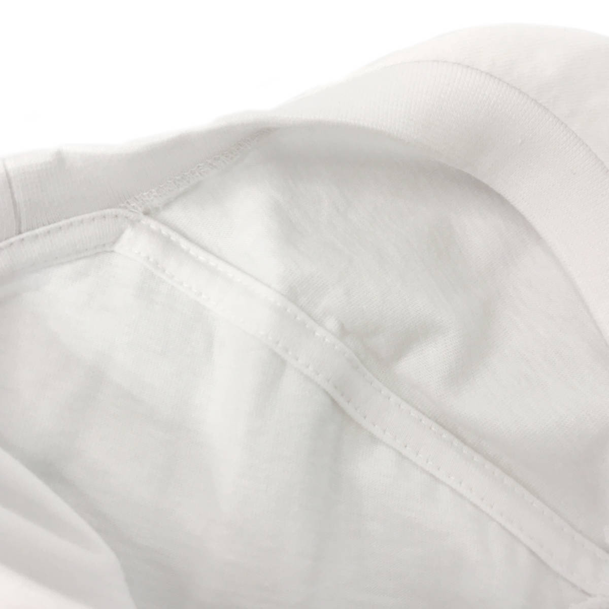 3枚セット OEM生産 良質 白Ｔシャツ L 半袖 ネック部分バックボディタイプ ホワイト オーバーサイズ 無地 Ｔシャツ★在庫有_画像5