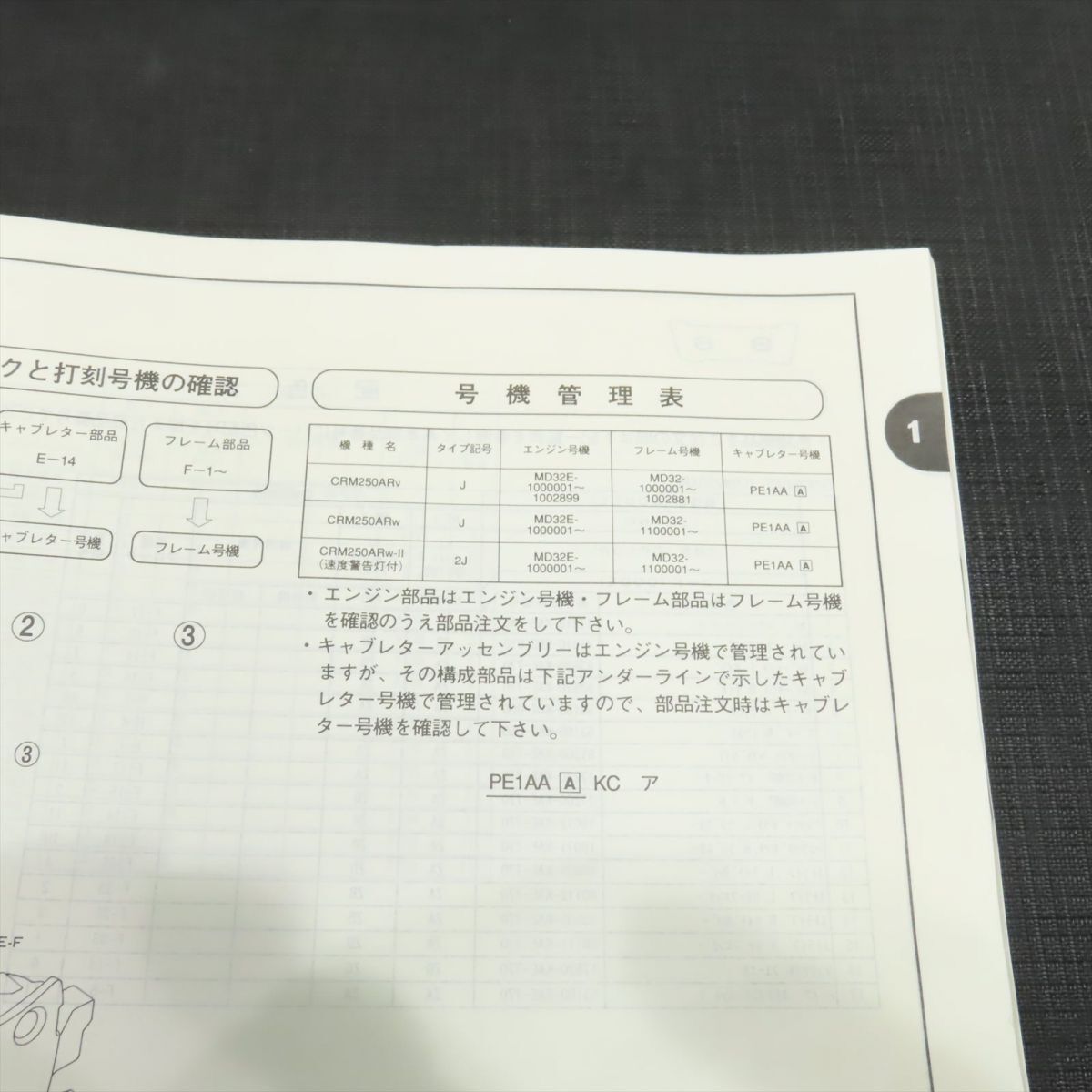 ◆送料無料◆ホンダ CRM250AR MD32 パーツリスト【030】HDPL-G-207_画像2