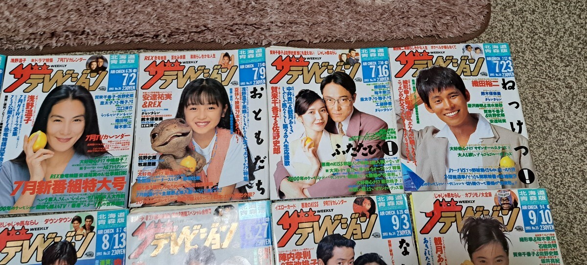 ザテレビジョン　ザ　テレビジョン　北海道　青森版　1993　26冊セット　未清掃_画像3