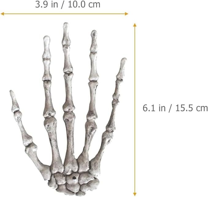 ◆ スケルトンの手 多関節指 スケルトンの手 手 1ペア ハロウィンデコレーションクリアランス ハロウィン_画像4